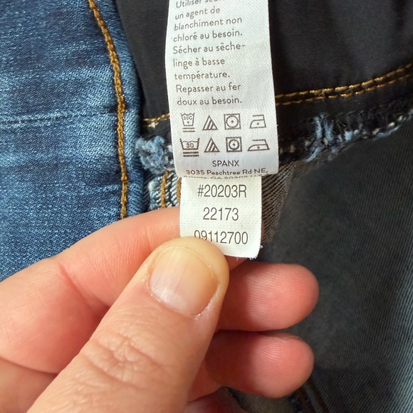 Spanx Distressed Skinny Jeans #20203R Women’s Size Large - Picture 10 of 10